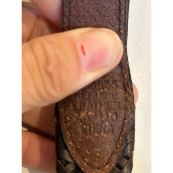 BRIGHTON Men's Brown Leather Reversible Belt - Picture 2 of 6